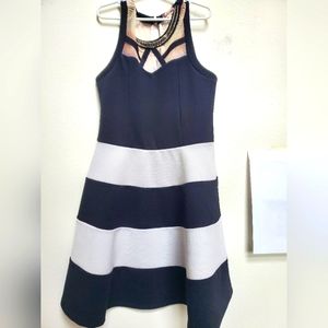 Black and white dress